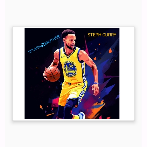 NEW!💯 STEPHEN CURRY WARRIORS GLOSSY 8.5x11 ULTRA GLOSSY BASKETBALL ART POSTER🤩 - Picture 5 of 5